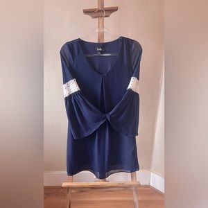 Navy blue dress Company is By & By size S